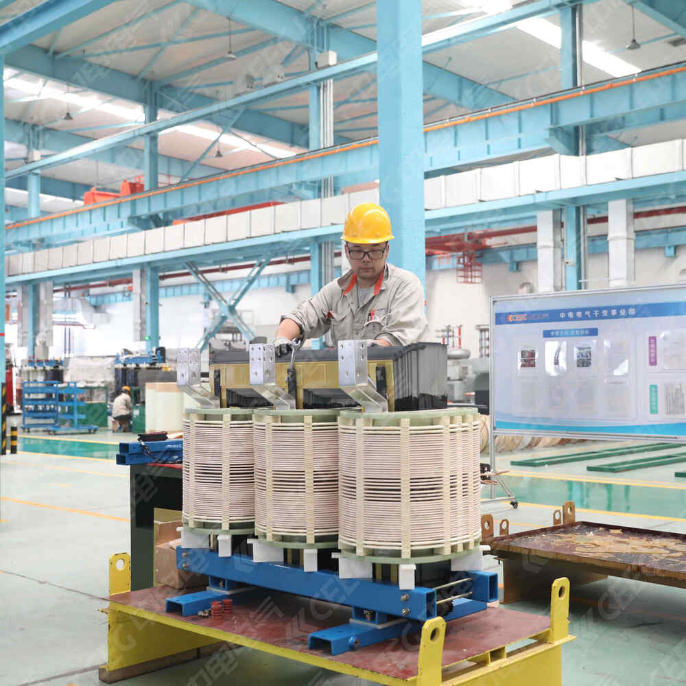 Vacuum Pressure Impregnation (VPI) process for CEEG dry-type transformer coils to ensure moisture-proof and dense insulation.